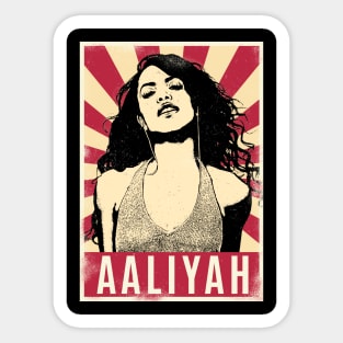 Retro Vintage AAliyah Sticker